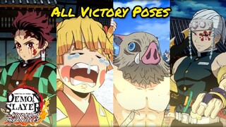 All Victory Poses & Team Victory Poses-Demon Slayer The Hinokami Chronicles (All NEW DLC) [JPN DUB]