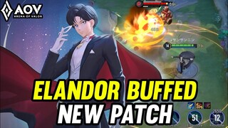 AOV : ELANDOR BUFFED NEW PATCH - ARENA OF VALOR LIÊNQUÂNMOBILE ROV