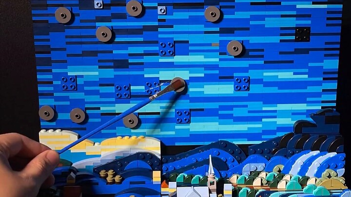 Animasi stop-motion LEGO menciptakan kembali Starry Night #21333 karya Van Gogh