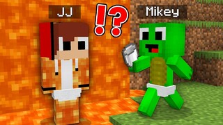 JJ Pranked Mikey as Lava in Minecraft Challenge (Maizen Mazien Mizen)