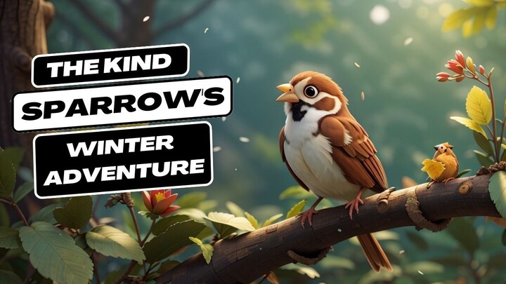 The Courageous Sparrow || How Sunny Saved the Forest || The Kind Sparrow's Winter Adventure