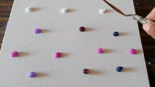 ภาพวาดสีน้ำมันบำบัด | อาจารย์ต่างชาติสอนวาดภาพนามธรรมง่ายๆ ให้กับผู้เริ่มต้น: แสงแห่งทะเลสาบ