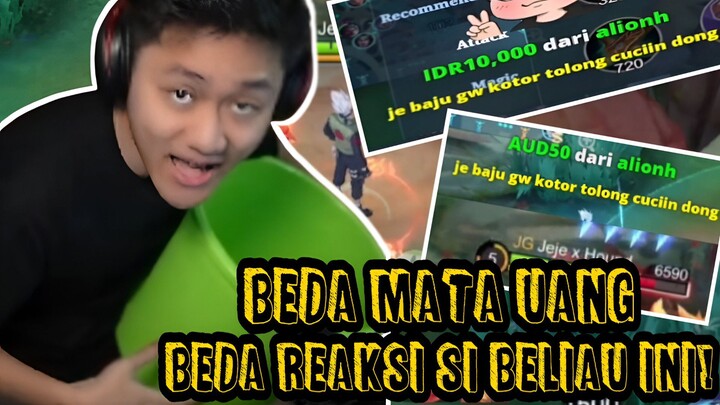 Beliau beda reaksi pas disawer pake dollar😂😂 - Clip MLBB