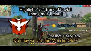 1vs4 Oneshot m1014 Svd Full máu đỏ + Nút bắn và Độ nhạy mới nhất trong Ob27 🔥Ra đạn là vào Đầu
