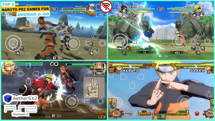 Top 5 Naruto PS2 Games For Android & iOS | Aethersx2 2023 | Naruto games on android