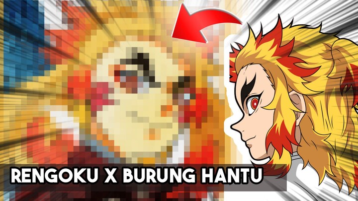 DI LUAR NURUL😱😱🔥🔥MENGGABUNGKAN RENGOKU DENGAN BURUNG HANTU?! [Speed Draw] Rengoku Kyojuro