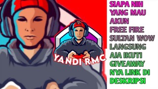 SIAPA NIH YANG MAU AKUN FREE FIRE SULTAN WOW LANGSUNG AJA IKUTI GIVEAWAY NYA LINK DI DESKRIPSI