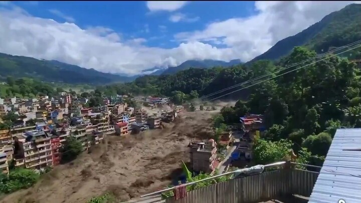 massive flash flood