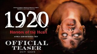 1920 Horrors of the Heart - Official Trailer | Mahesh B | Anand P | Vikram B | Avika G | Krishna B