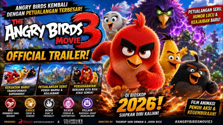 THE ANGRY BIRDS MOVIE 3 – Official Trailer! 🇺🇸