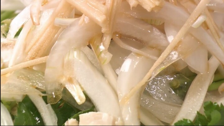 Kyō no Ryōri Bigināzu きょうの料理ビギナーズ　あつあつオイルで！レンジ蒸し鶏と春野菜のサラダ