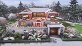Building a Chinese-style villa like this can be regarded as a great business and a prosperous popula