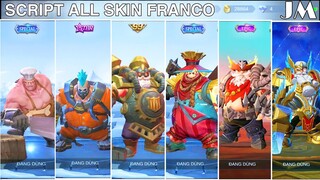 Mobile Legend - Script Mod All Skin Franco Full Effect Voice Backgruond No PassWors | Jin Moba