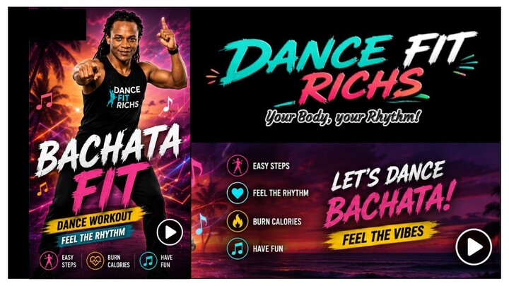 Bachata Fit Workout | Burn Calories with Basic Bachata Steps 💃