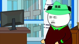 The foot basin chicken implies that the eagle sauce is also asking the rabbit to borrow money haha