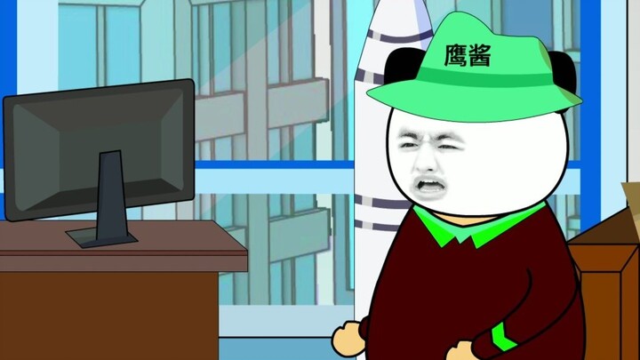 The foot basin chicken implies that the eagle sauce is also asking the rabbit to borrow money haha