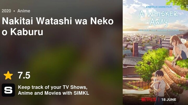 Nakitai Watashi Wa Neko Wo Kaburu Sub Indonesia