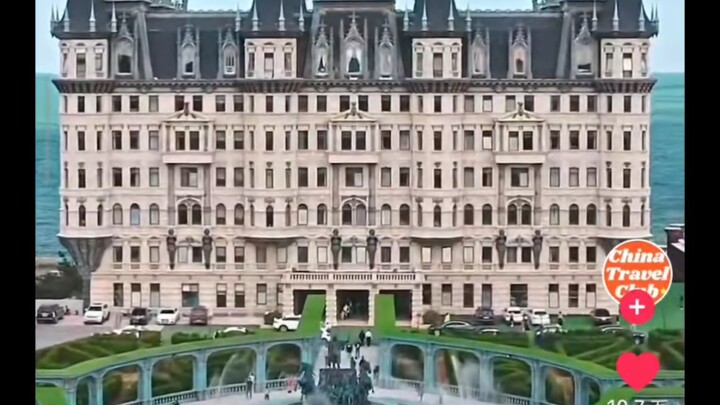 【TikTok】Di media sosial internasional, lihat hotel kastel Penglai di Shandong yang sangat mewah, lok