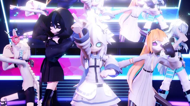 [Concave-Convex World MMD/Self-designed + OC] Five cheerful people! "にっこり^^Investigation Team のテーマ"