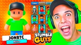 COMPRÉ SKINS de YOUTUBERS en STUMBLE GUYS! 😱