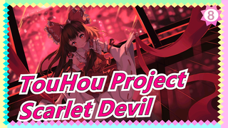 [TouHou Project MMD] 3D Perwujudan Setan Merah| Versi Lengkap| Merah&Putih VS⑨_8