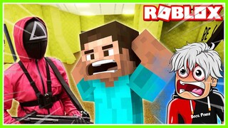 KALO KITA BATEL PENJAGA SQUID GAME VS STEVE MAINCRAFT DI BACKROOM MENANG SIAPA??? ROBLOX MIKOCIL