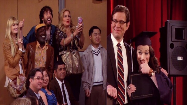 【2 Broke Girls】Max lulus SMA! Keluarga besar ini sungguh hangat~