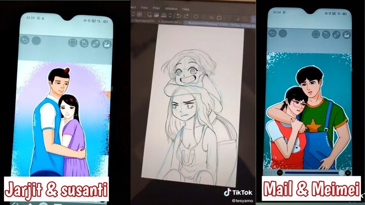 Cantik nya Upin Ipin jika jadi karakter perempuan