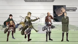 Attack on Titan all character Size Comparison part 6 #attackontitan