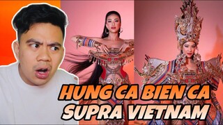 ATEBANG REACTION | MISS SUPRANATIONAL VIETNAM 2022 KIM DUYEN NATIONAL COSTUME “HUNG CA BIEN CA”