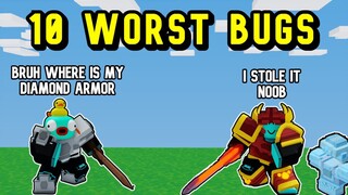 10 Worst Bugs In Roblox Bedwars