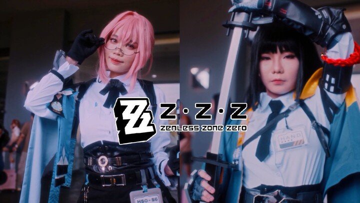 Tsukishiro Yanagi And Hoshimi Miyabi Zenless Zone Zero Cosplay!