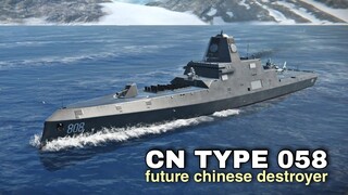 Modern Warships: chinese future Destroyer CN TYPE 058 in action.