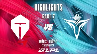 [Highlights] V5 vs. TES - Game 2 | Tuần 2 Ngày 7 | LPL Mùa Xuân 2022