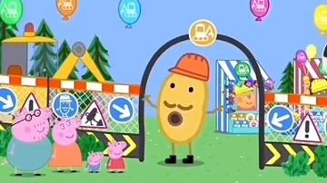 digger world peppa pig 2x speed