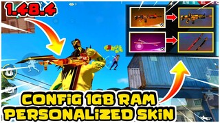 Config Data Skin Free Fire 1gb ram config file skin vip weapon skin scar and katana skin config file