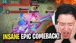 Never Give Up!! We Can Win!! Impossible Epic Comeback | Mobile Legends