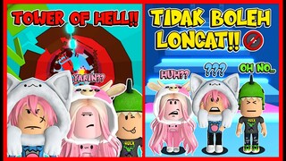 TOWER OF HELL!! TAPI GA BISA LONCAT!! Feat @MOOMOO @Mr. Hulk Gaming Roblox Obby