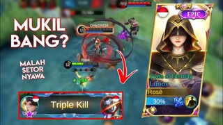 DIKEJAR MALAH TRIPLE KILL? LUNOX GAMEPLAY MLBB