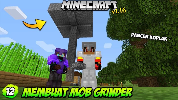 MEMBUAT MOB GRINDER - Minecraft Survival Indonesia (12) ~ PancenKoplak