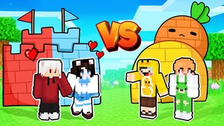 Mèo Simmy Thử Thách Xây Nhà Với Cặp Đôi Mr Vịt Và Kamui Trong Minecraft