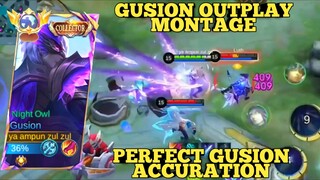 gusion outplay MONTAGE, perfect gusion accuracy combo