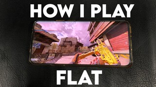 How I Play Flat in Call of Duty Mobile | Best Flat HUD Setup