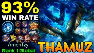 93% Win Rate Thamuz Offlane Perfect Play! - Top 1 Global Thamuz by AmenTzy - MLBB