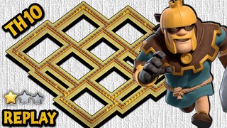 NEW TH10 WAR BASE + REPLAY PROOF + LINK | ANTI ZAP MASS WITCHES / MASS HOGS | CLASH OF CLANS