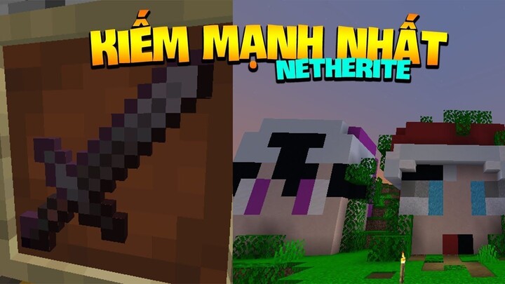 THANH KIẾM MẠNH NHẤT , TƯỢNG ponbi - Minecraft sinh tồn 1.16 - Tập 7