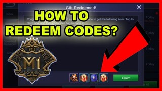 [Tutorial] Redeem Codes in Mobile Legends M1 Championship + Free Codes