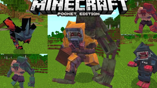 แจก+รีวิว แอดออนซอมบี้กลายพันธุ์ใหม่โคตรเจ๋ง!! มีปรสิตแปลกๆด้วย Mutant Zombie Addon Minecraft PE