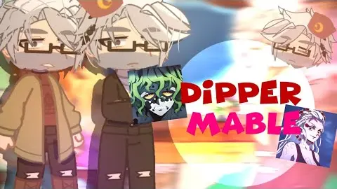 ☕]Gravity falls react to Dipper as Gyutaro and Mabel as Daki 1/1[☕] -  Bilibili