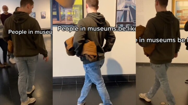 How museum-goers walk: